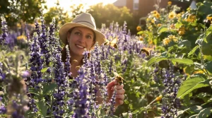 Plantée près du potager, cette vivace de jardin sec attire plus d’abeilles que la lavande, sans arrosage