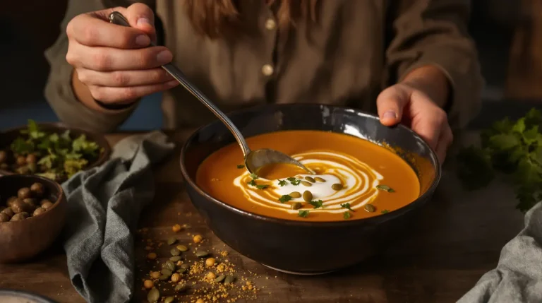 Velouté pois chiches-carottes au cumin : mon dîner healthy et complet pour les soirs de flemme